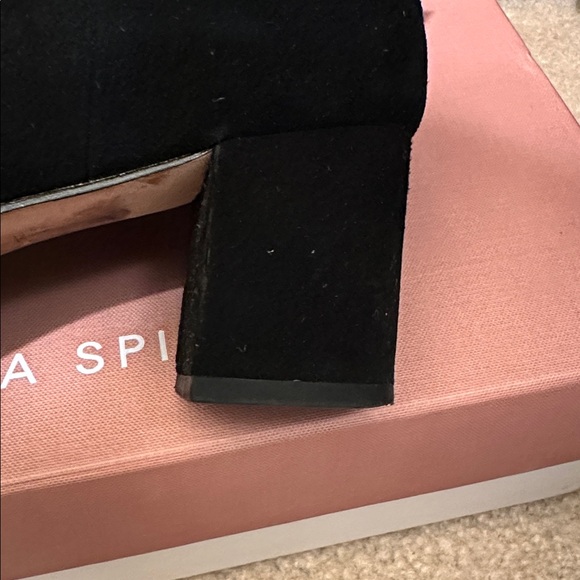 Kate Spade Black Ankle Boots with Bow Accent - Picture 6 of 8